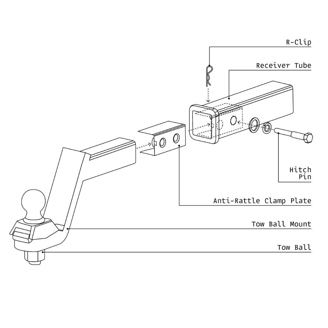 Atlantic® Anti-Rattle Bolt (Hitch Pin)